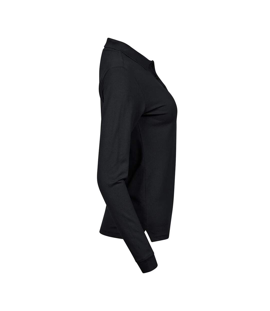 Polo Manches Longues Femme Noir Tee Jays-3