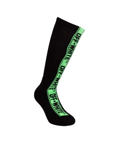 Unisex Adult Industrial Belt Socks Black Green Off White
