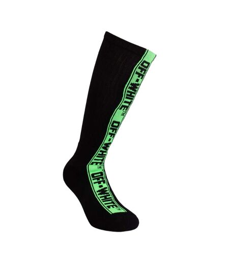 Unisex Adult Industrial Belt Socks Black Green Off White