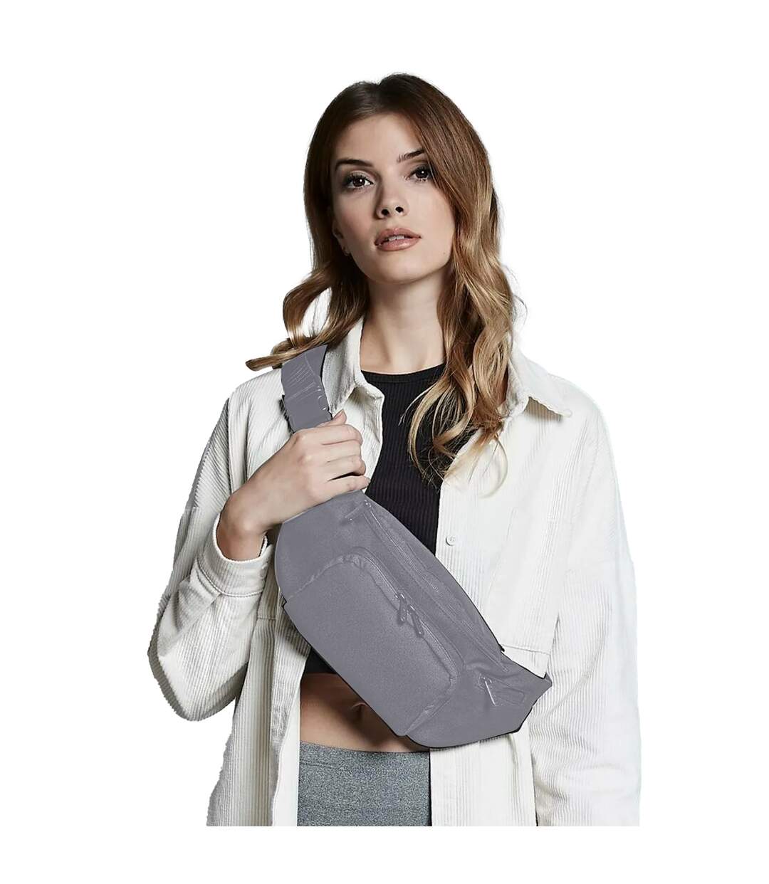 Pack of 2  Belt bag 2 litres  graphite grey Quadra-2