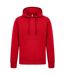 Casual Classics Mens Ringspun Cotton Hoodie (Red)