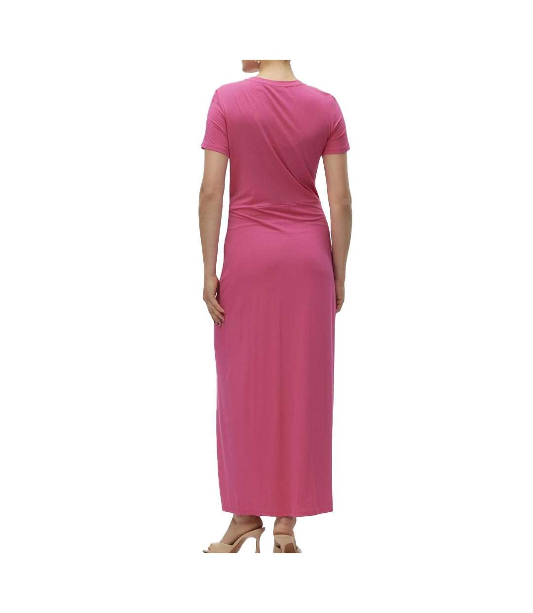 Robe rose femme vero moda ava lulu-2
