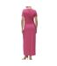 Robe rose femme vero moda ava lulu-2