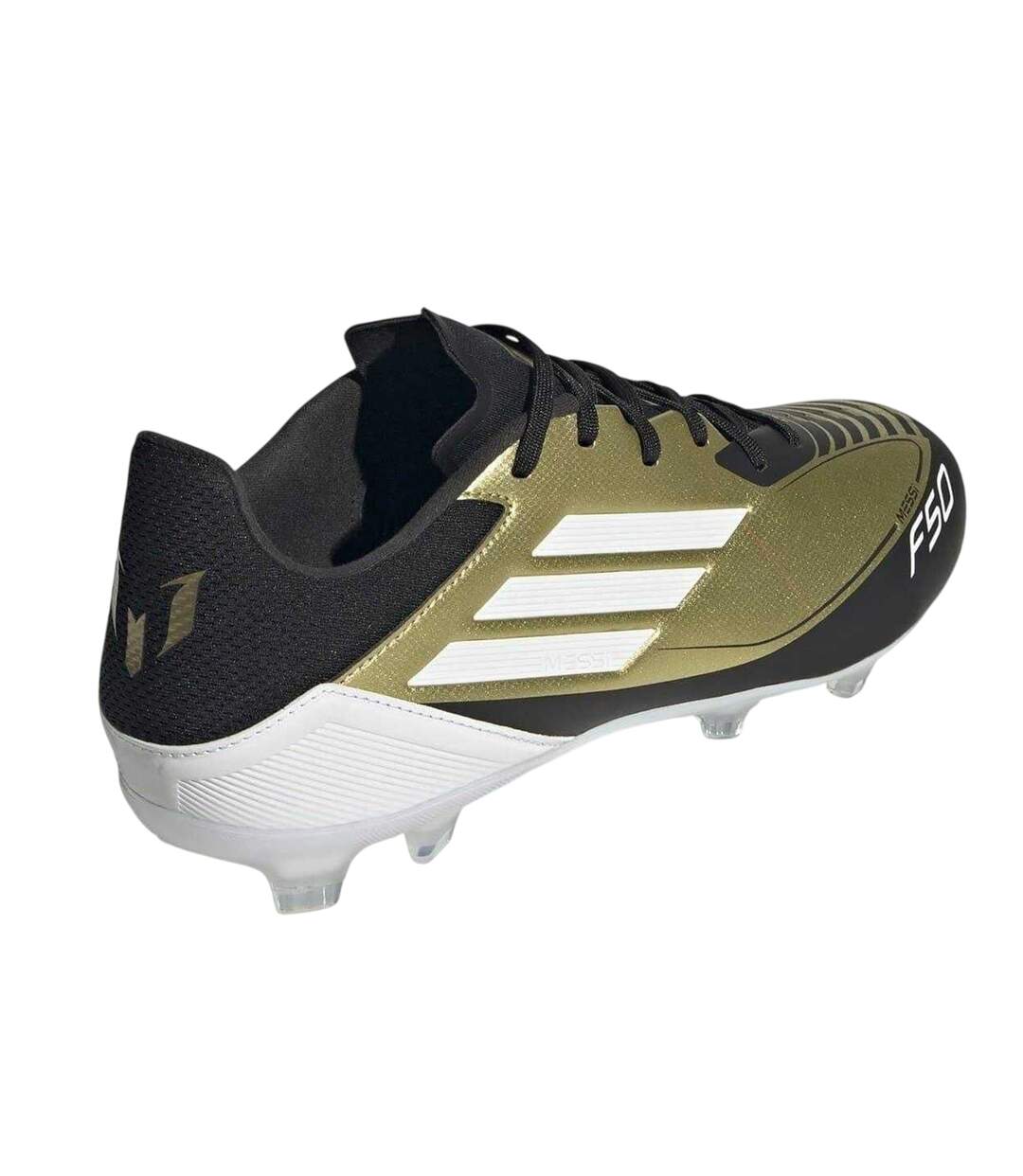 Mens Messi F50 Firm Ground Football Boots Gold Black Adidas-2