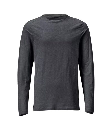 T-shirt Manches Longues Customised Homme Gris Pierre Mascot