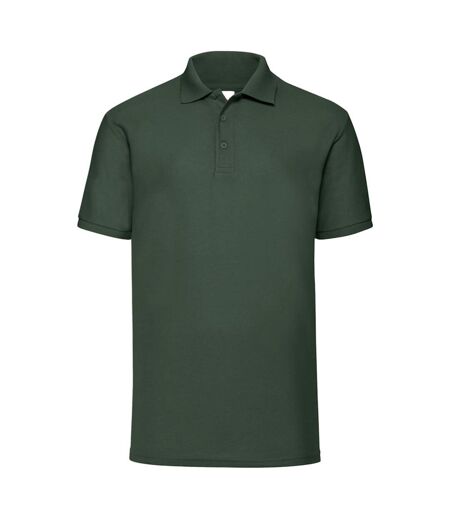 Mens 65/35 Polo Shirt Bottle Green Fruit Of The Loom