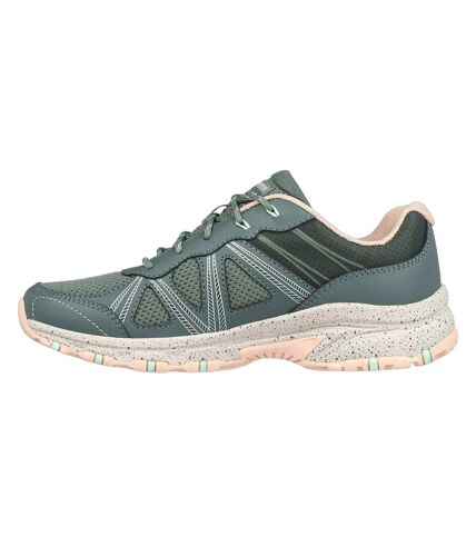 Skechers Womens/Ladies Hillcrest Ridge Leather Sneakers (Olive) - UTFS10373
