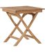 Table de jardin pliante carré 70 x 70 cm en teck Ghana-1