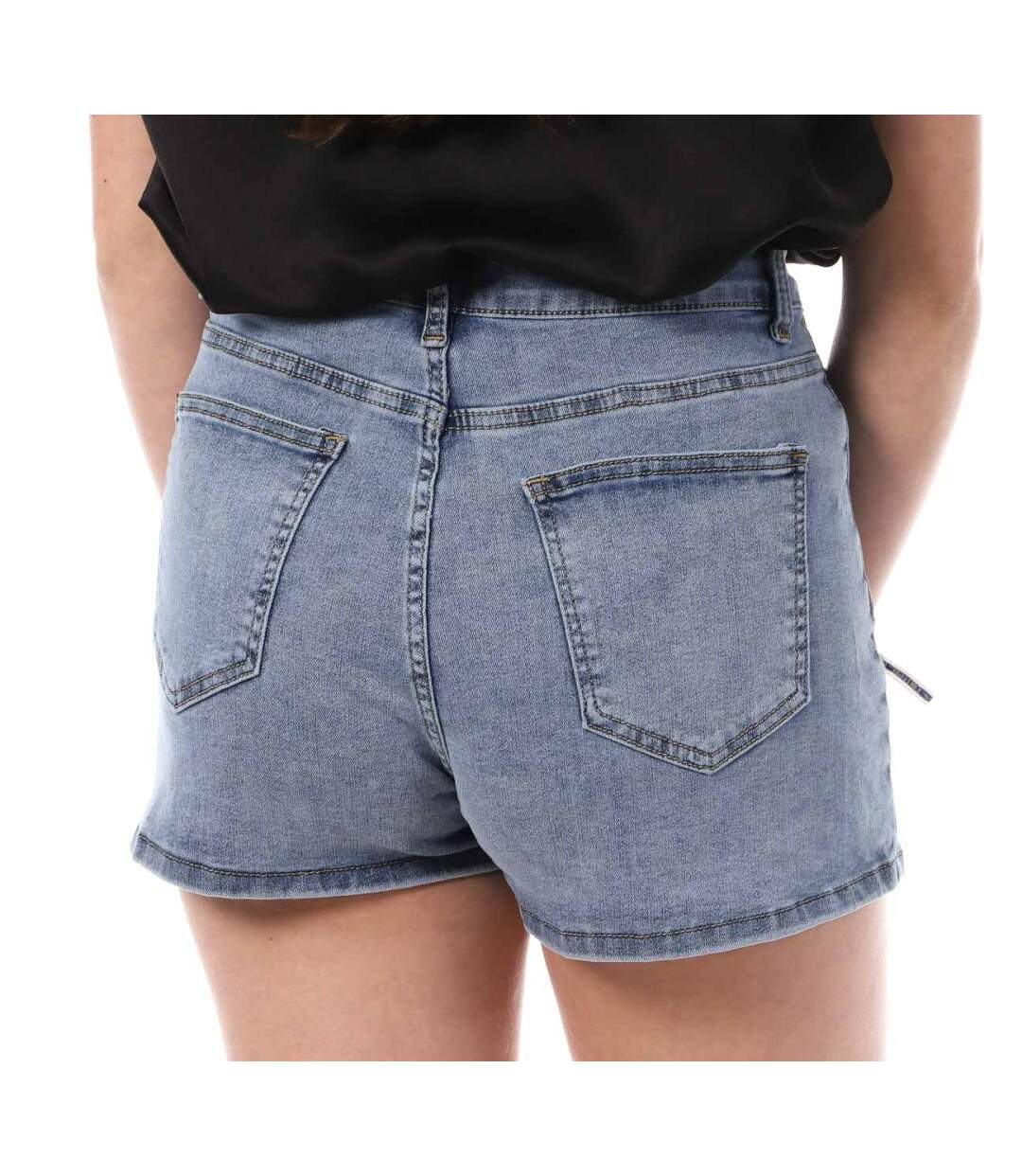 Jupe Short en Jean Bleu Femme Monday Premium 383 - XL-2