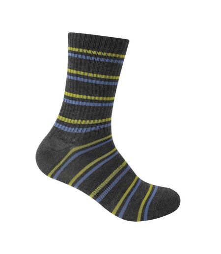 Pack Of 5  Womens/ladies Assorted Designs Crew Socks  Multicoloured Hot Tuna