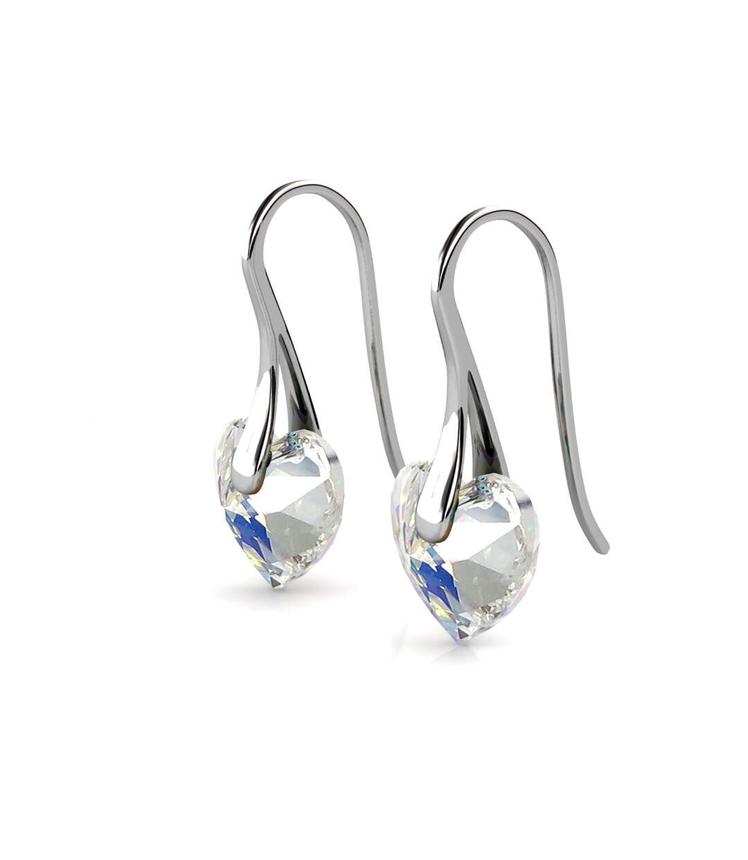 Boucles d'oreilles Crystaline Heart, Cristal d'Autriche-4