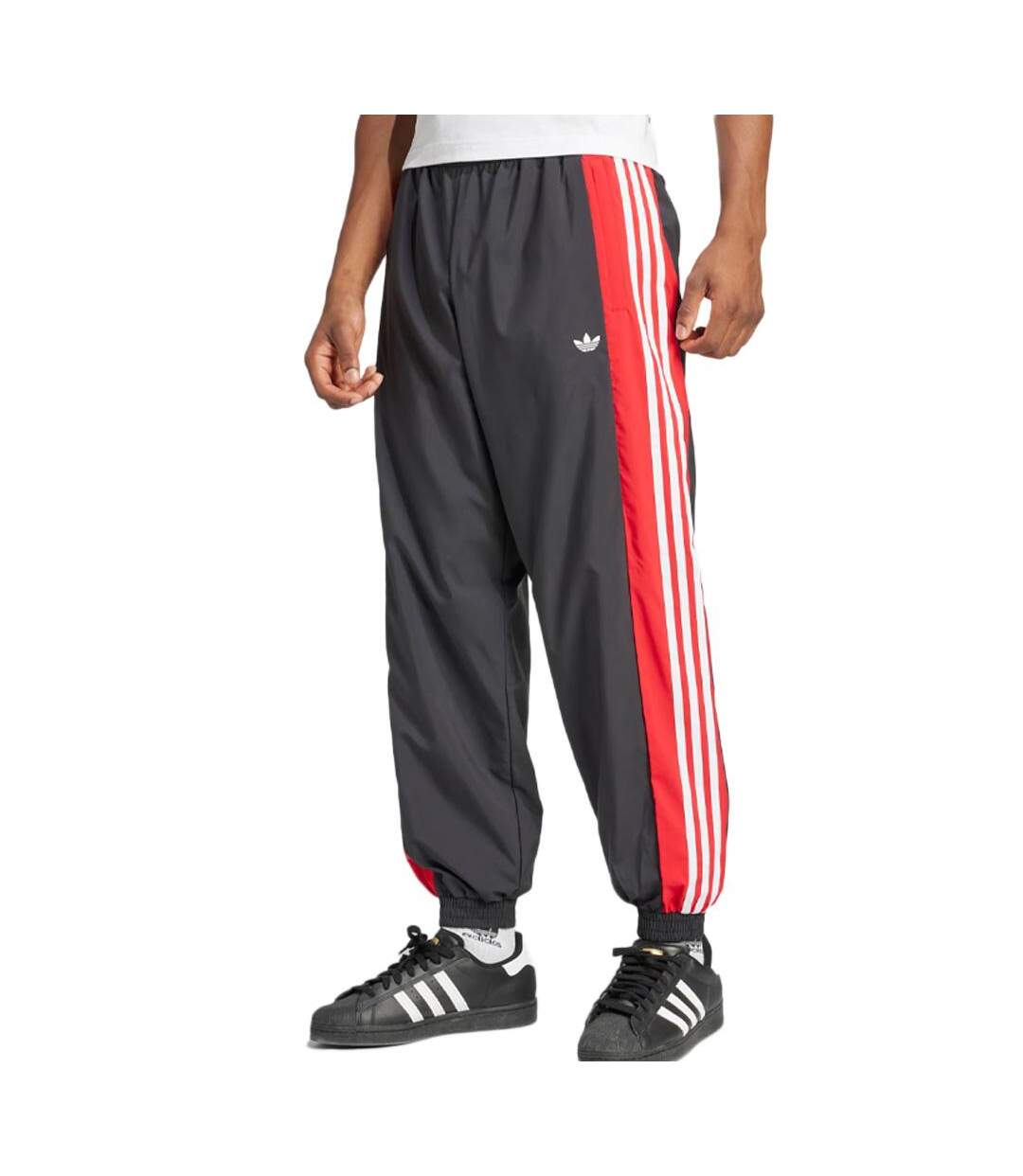 Jogging gris/rouge homme adidas warm-1