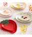 Lot de 6 Assiettes à Dessert Cerise 19cm Multicolore-3
