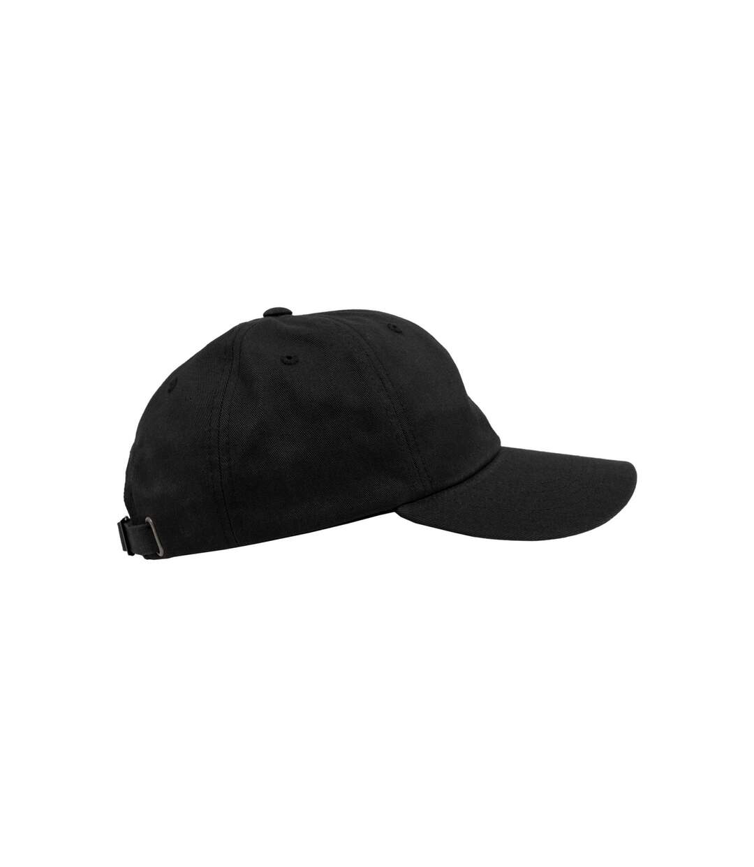 Unisex adult cotton twill low profile cap black Flexfit-4