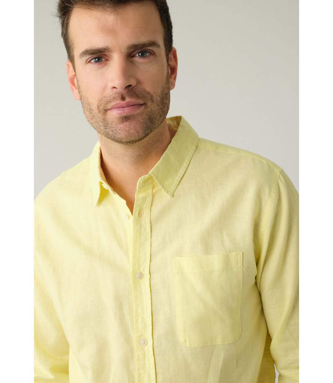 Chemise homme en lin SOLE-5