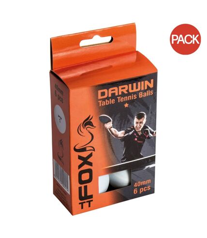 Fox TT - Balles de ping-pong DARWIN STAR (Blanc) (One Size) - UTRD670