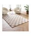 Tapis Déco Shaggy Damero 160x230cm Naturel-4