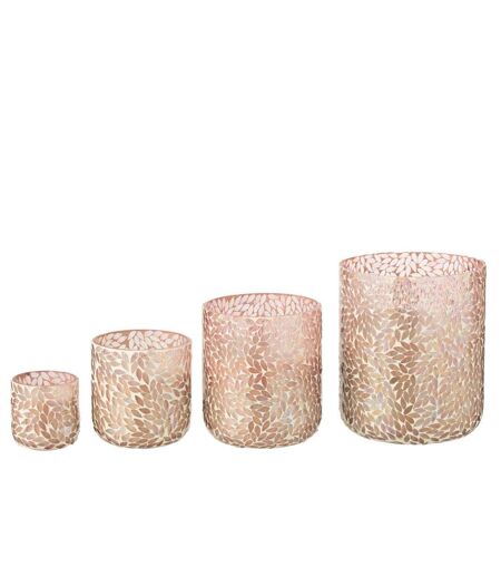 Bougie Parfumée Mosaïque Cyra 15cm Tender Rose