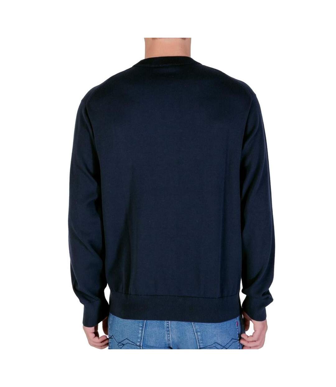 Sweat marine homme calvin klein jeans eu ls cotton relaxed-2