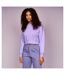 Juice Womens/Ladies Catalina Crew Neck Crop Sweatshirt (Purple)