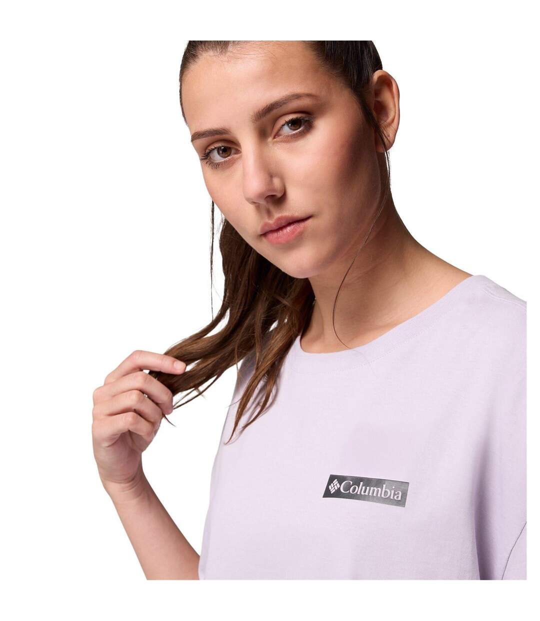 T-shirt Motif/style Imprimé Au Dos Femme Lavande Columbia-4