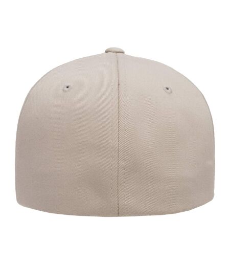 Yupoong Mens Flexfit Fitted Baseball Cap (Stone) - UTRW2889