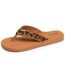 Isotoner Tongs femme sandales plage d'été, semelles eva légères et confortable, yoga jungle léopard-1