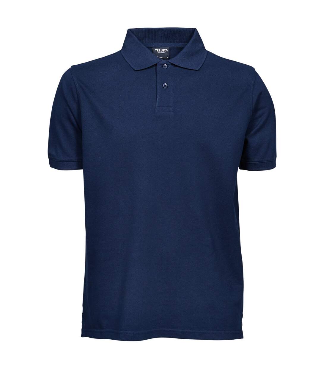 Tee Jays Mens Heavy Pique Short Sleeve Polo Shirt (Navy Blue)