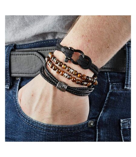 Bracelet noir homme geographical norway 315008 - taille unique