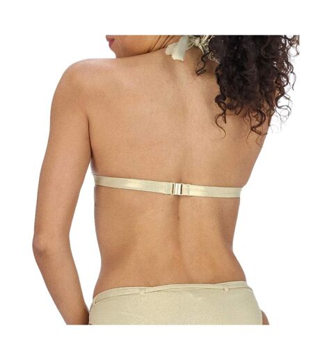 Haut de bikini doré femme garin de sable tresor