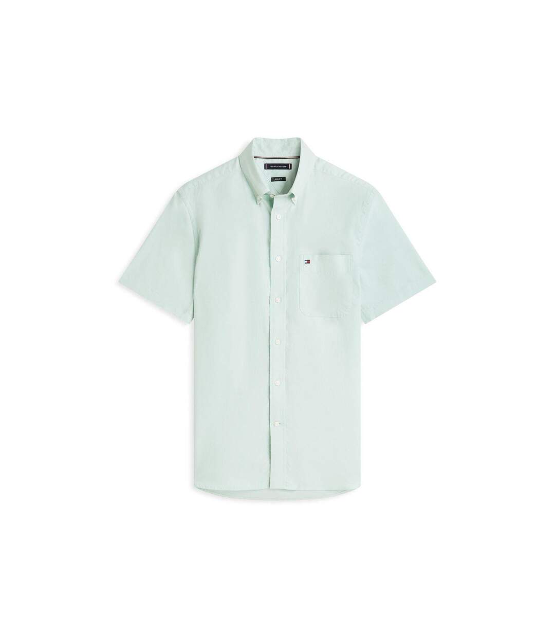 Chemise Manches Courtes Homme Menthe Tommy Hilfiger-1