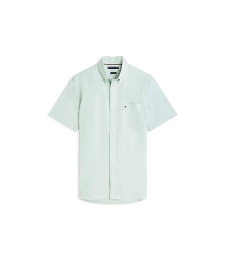 Chemise Manches Courtes Homme Menthe Tommy Hilfiger