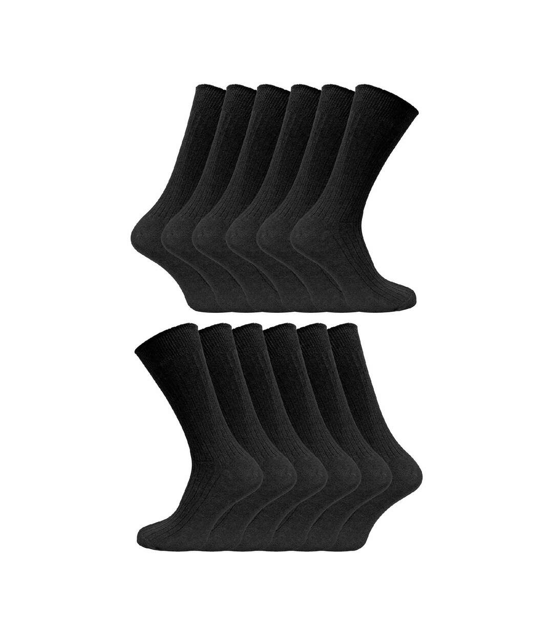 12 Pairs Mens Thin Soft 100% Cotton Plain Coloured Socks-1