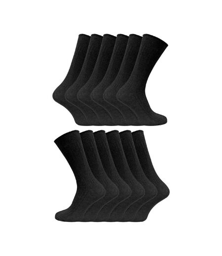 12 Pairs Mens Thin Soft 100% Cotton Plain Coloured Socks