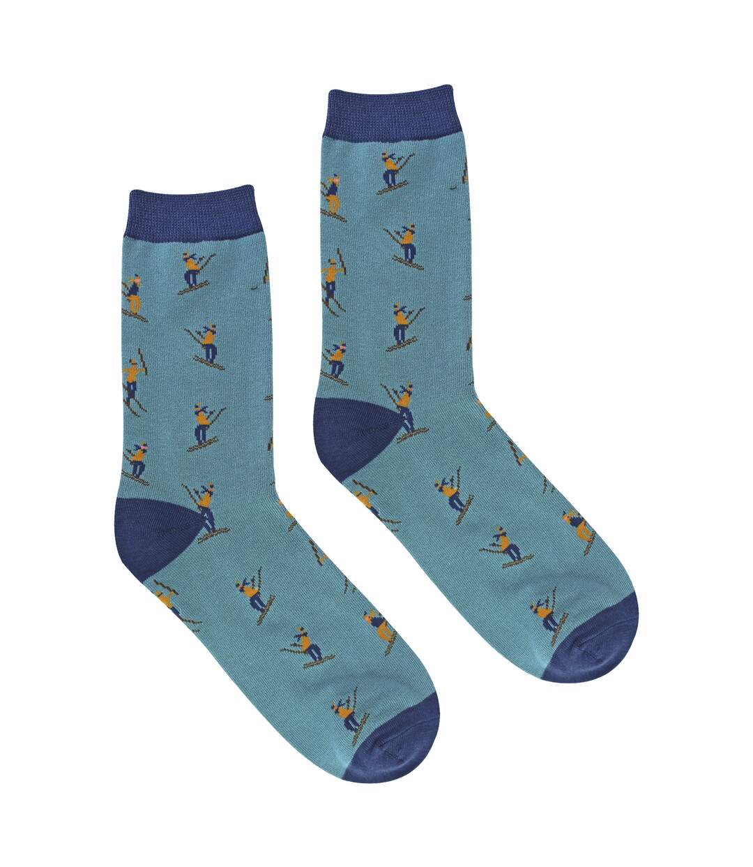 Mens Novelty Skiing Socks Soft Comfortable Bamboo Socks-3