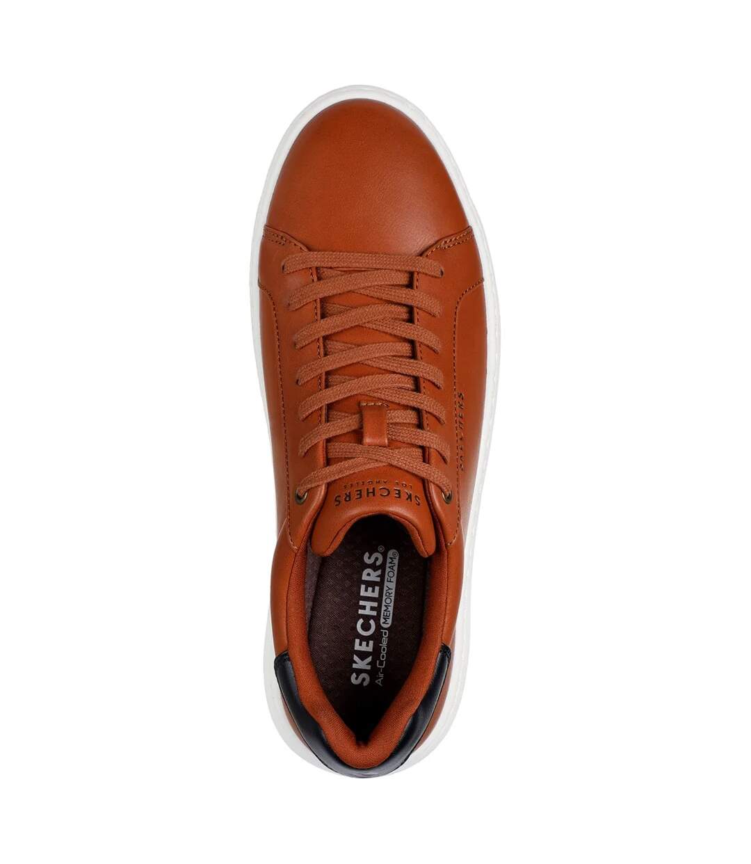 Mens Court Break Suit Trainers Cognac Skechers-4
