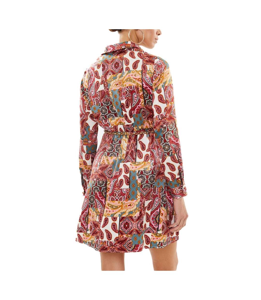 Robe rouge à motifs femme vero moda dita-2