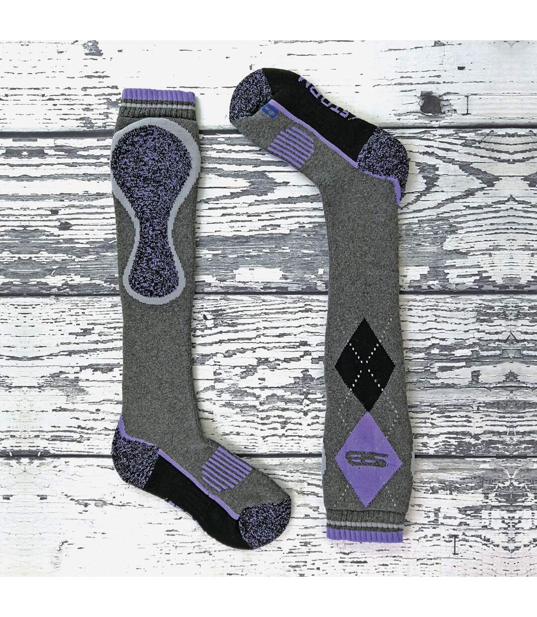 1 Pack Ladies Long Knee High Cotton Equestrian Socks-5