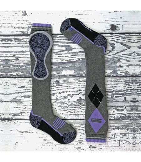 1 Pack Ladies Long Knee High Cotton Equestrian Socks