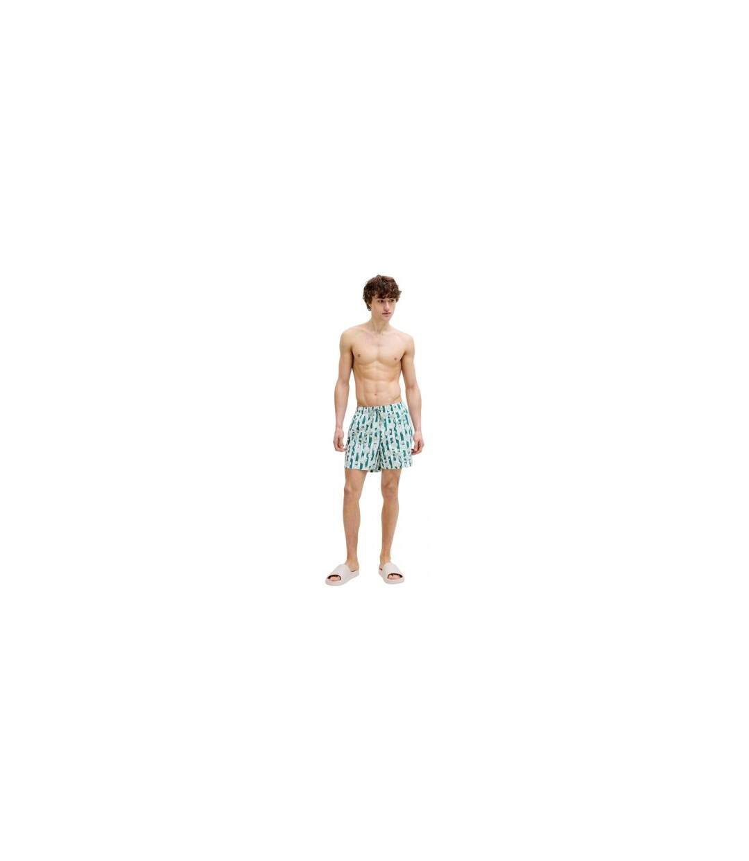 Mens Seashell Swim Shorts Green Jack And Jones-1