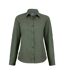 Womens/ladies Kiwi Long-sleeved Shirt Dark Cedar Green Craghoppers-2