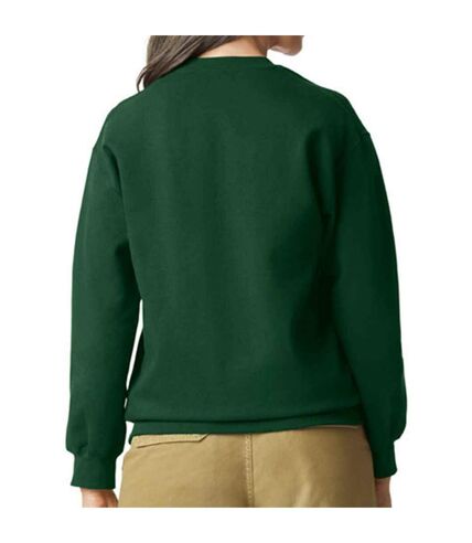 Mens softstyle midweight sweatshirt forest green Gildan