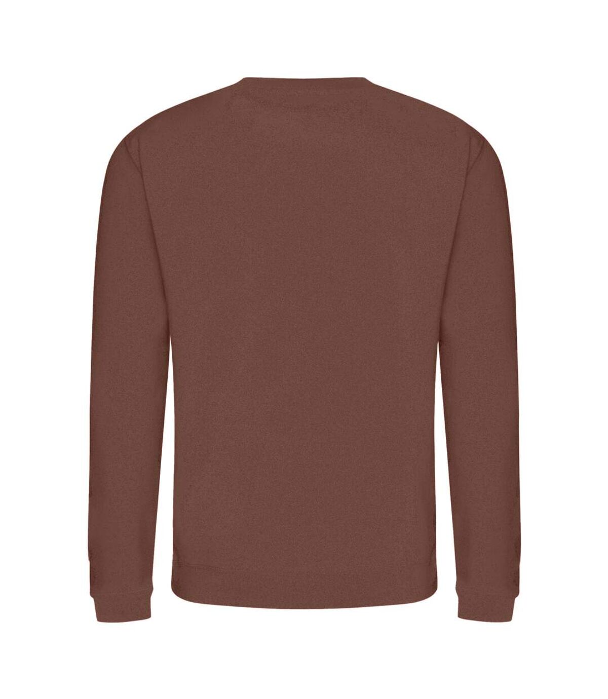 AWDis Just Hoods AWDis Unisex Crew Neck Plain Sweatshirt (280 GSM) (Chocolate Fudge Brownie)