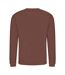 AWDis Just Hoods AWDis Unisex Crew Neck Plain Sweatshirt (280 GSM) (Chocolate Fudge Brownie)