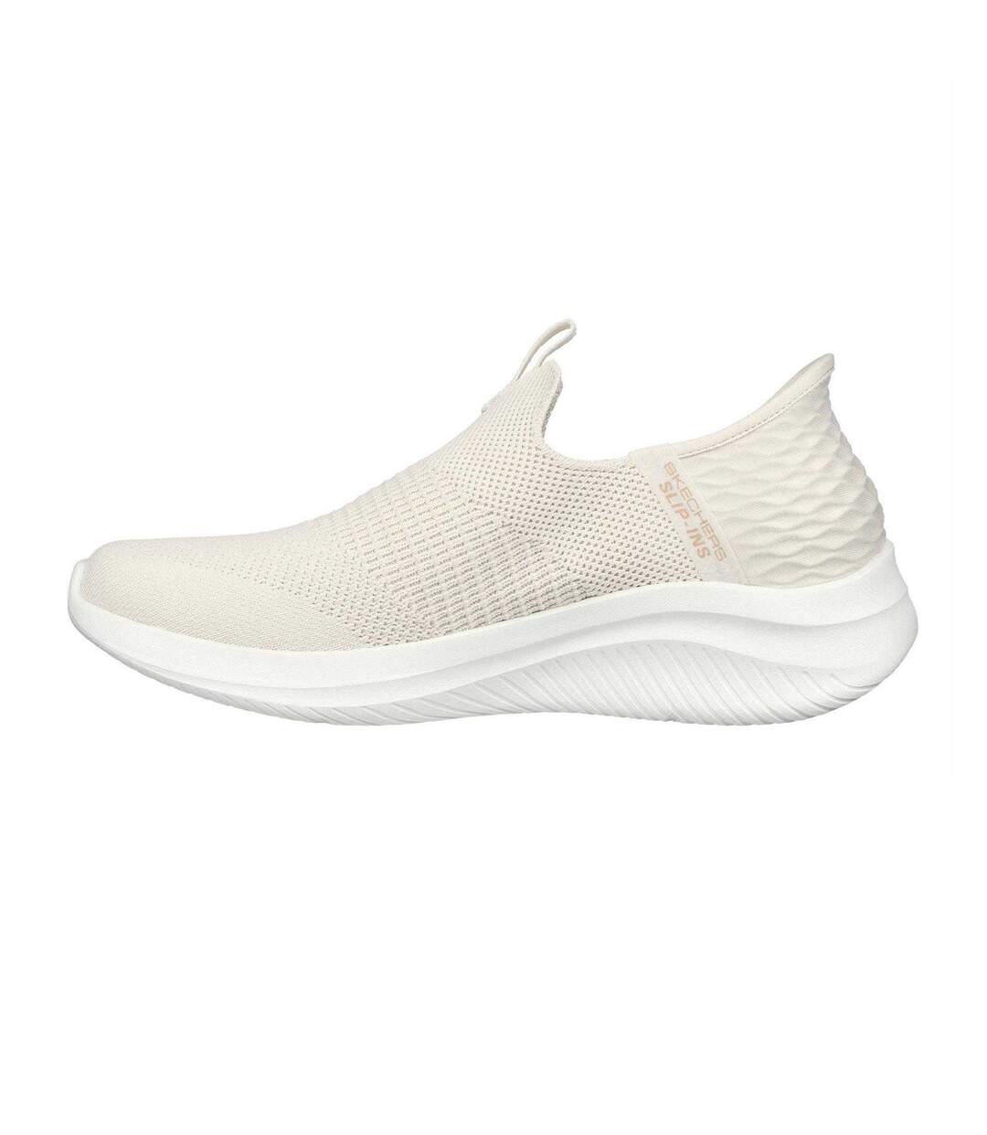 Baskets Ultra Flex 3.0 Smooth Step Femme Blanc Cassé Skechers-2