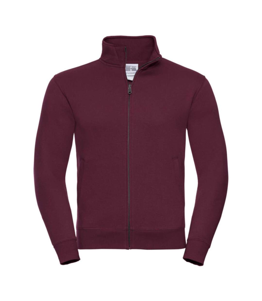 Mens Authentic Sweat Jacket Burgundy Russell-1