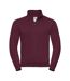 Mens Authentic Sweat Jacket Burgundy Russell-1