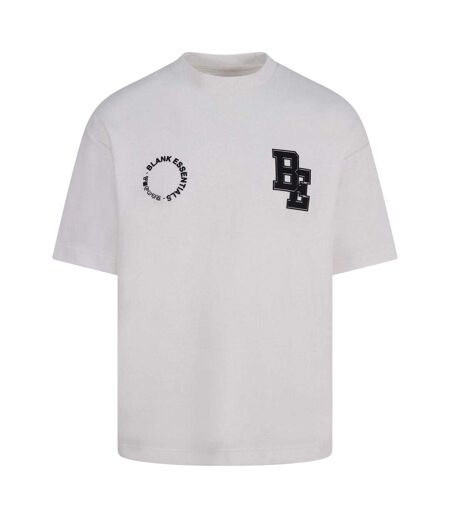 Mens Cotton Blend Oversized T-shirt Off White Blank Essentials