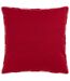 Yarrow faux mohair checked cushion cover 45cm x 45cm red Yard