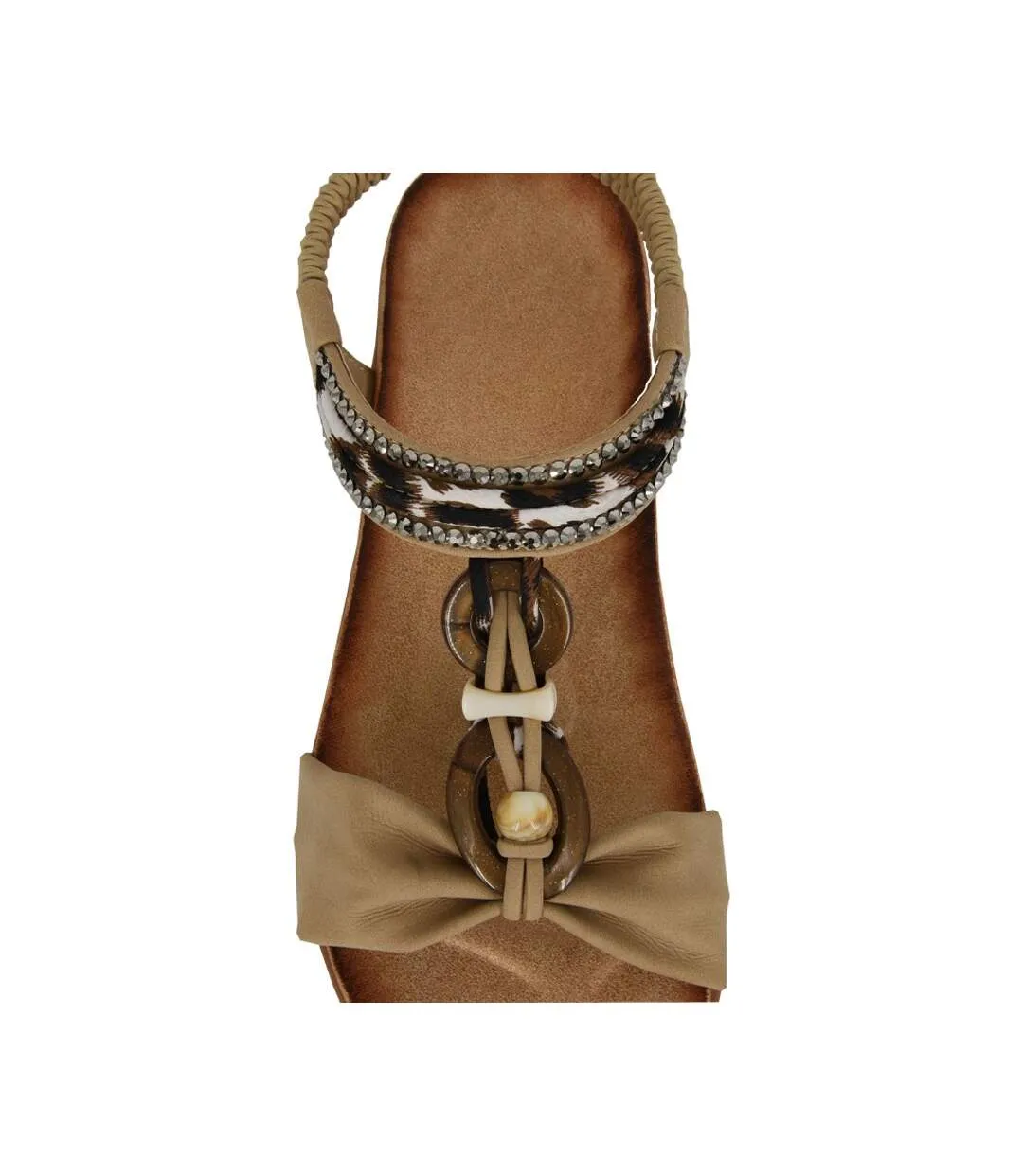 Sandales Motif/style Paré De Bijoux Femme Beige Cipriata-2